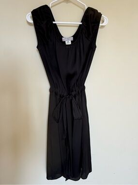 Paul & Joe Black Sleeveless Tie-Waist CLASSIC Dress